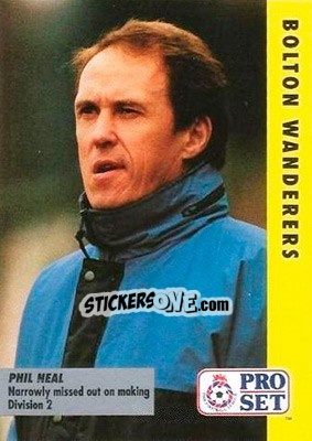 Sticker Phil Neal - English Football Fixture 1991-1992 - Pro Set
