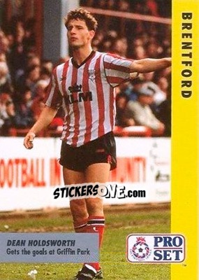 Sticker Dean Holdsworth - English Football Fixture 1991-1992 - Pro Set
