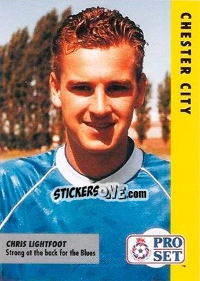 Sticker Chris Lightfoot - English Football Fixture 1991-1992 - Pro Set