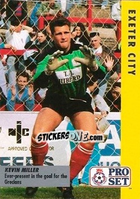 Sticker Kevin Miller - English Football Fixture 1991-1992 - Pro Set