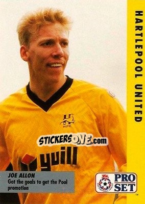 Sticker Joe Allon - English Football Fixture 1991-1992 - Pro Set