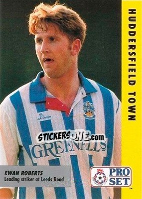Sticker Iwan Roberts - English Football Fixture 1991-1992 - Pro Set