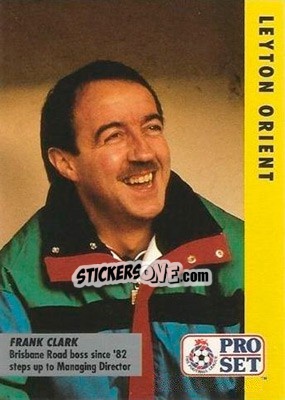 Cromo Frank Clark - English Football Fixture 1991-1992 - Pro Set