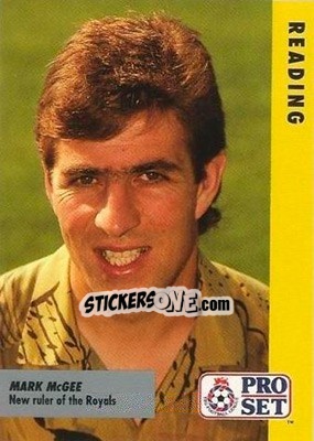 Sticker Mark McGee - English Football Fixture 1991-1992 - Pro Set