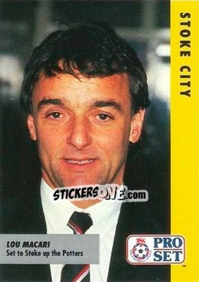 Sticker Lou Macari - English Football Fixture 1991-1992 - Pro Set
