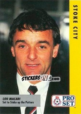 Figurina Lou Macari - English Football Fixture 1991-1992 - Pro Set