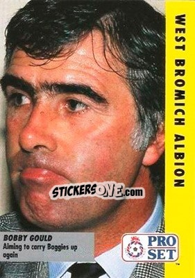 Sticker Bobby Gould - English Football Fixture 1991-1992 - Pro Set
