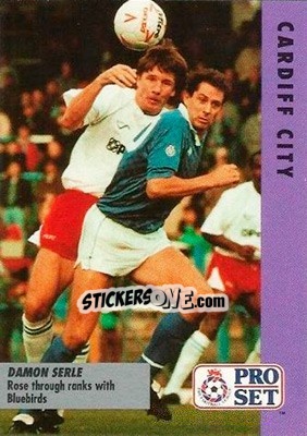 Sticker Damon Serle - English Football Fixture 1991-1992 - Pro Set