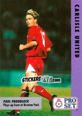 Figurina Paul Proudlock - English Football Fixture 1991-1992 n. 76 - Pro Set