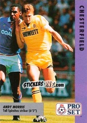 Sticker Andy Morris - English Football Fixture 1991-1992 - Pro Set