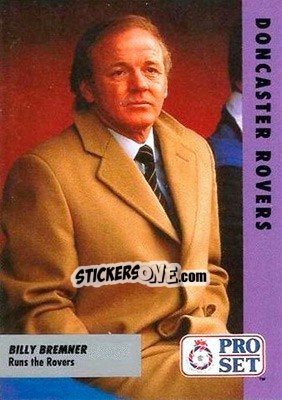 Sticker Billy Bremner - English Football Fixture 1991-1992 - Pro Set
