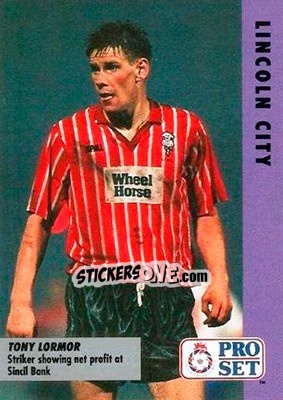 Sticker Tony Lormor - English Football Fixture 1991-1992 n. 83 - Pro Set