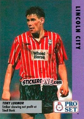 Sticker Tony Lormor - English Football Fixture 1991-1992 - Pro Set