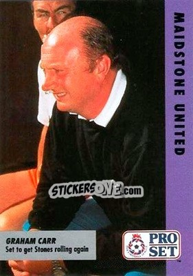 Cromo Graham Carr - English Football Fixture 1991-1992 - Pro Set