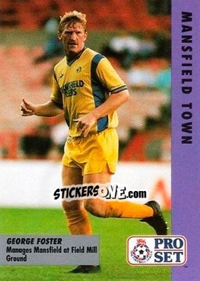 Sticker George Foster - English Football Fixture 1991-1992 - Pro Set