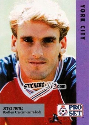 Cromo Steve Tutill - English Football Fixture 1991-1992 - Pro Set