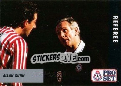 Cromo Alan Gunn - English Football Fixture 1991-1992 - Pro Set