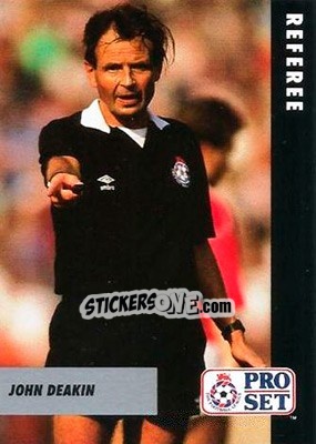 Sticker John Deakin - English Football Fixture 1991-1992 n. 95 - Pro Set