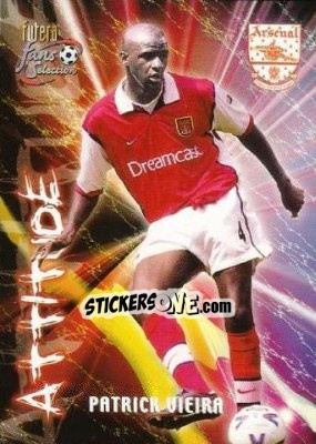 Cromo Patrick Vieira - Arsenal Fans' Selection 2000 - Futera