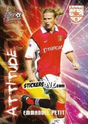 Cromo Emmanuel Petit - Arsenal Fans' Selection 2000 - Futera