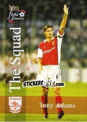 Sticker Tony Adams - Arsenal Fans' Selection 2000 n. 104 - Futera