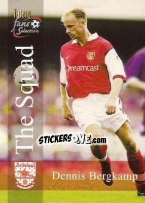 Cromo Dennis Bergkamp - Arsenal Fans' Selection 2000 - Futera