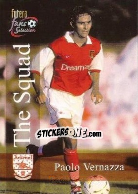 Figurina Paolo Vernazza - Arsenal Fans' Selection 2000 - Futera
