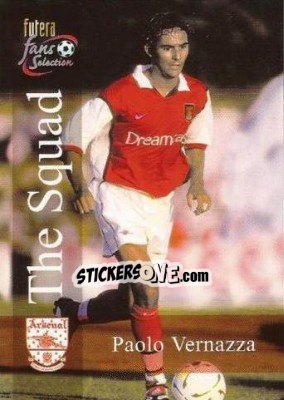 Sticker Paolo Vernazza - Arsenal Fans' Selection 2000 n. 121 - Futera
