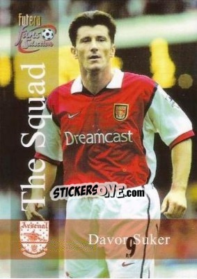 Cromo Davor Suker - Arsenal Fans' Selection 2000 - Futera