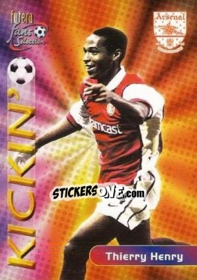 Sticker Thierry Henry - Arsenal Fans' Selection 2000 - Futera