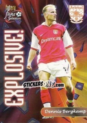 Figurina Dennis Bergkamp - Arsenal Fans' Selection 2000 - Futera