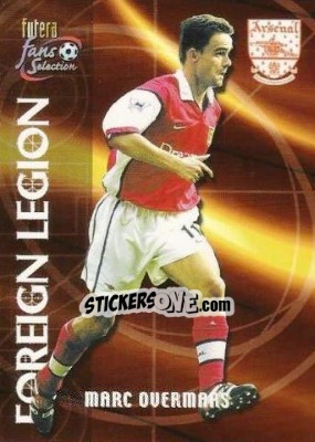 Cromo Marc Overmars - Arsenal Fans' Selection 2000 - Futera