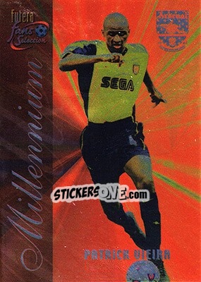 Sticker Patrick Vieira - Arsenal Fans' Selection 2000 n. 140c - Futera