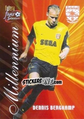 Sticker Dennis Bergkamp - Arsenal Fans' Selection 2000 - Futera