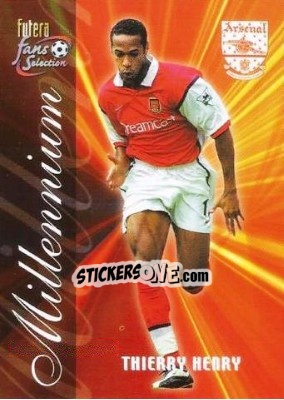 Cromo Thierry Henry - Arsenal Fans' Selection 2000 - Futera