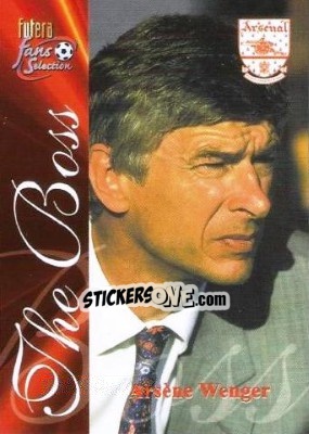 Sticker Arsene Wenger - Arsenal Fans' Selection 2000 - Futera