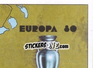 Figurina EUROPE MAP part 3 - UEFA Euro Italy 1980 - Panini