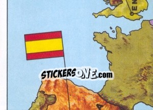 Sticker EUROPE MAP part 4 - UEFA Euro Italy 1980 n. 4 - Panini