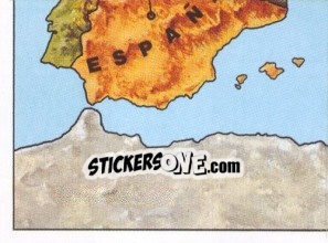 Sticker EUROPE MAP part 7 - UEFA Euro Italy 1980 n. 7 - Panini