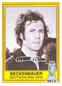 Sticker Beckenbauer - UEFA Euro Italy 1980 n. 16 - Panini