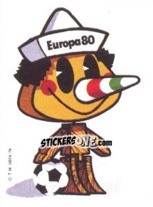 Sticker OFFICIAL MASCOT - UEFA Euro Italy 1980 - Panini