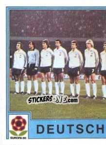 Sticker DEUTSCHLAND-BRD Team 1 - UEFA Euro Italy 1980 - Panini