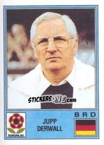 Sticker Jupp Derwall - UEFA Euro Italy 1980 n. 36 - Panini