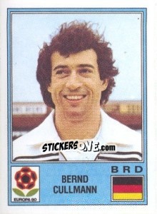 Sticker Bernd Cullmann - UEFA Euro Italy 1980 n. 39 - Panini