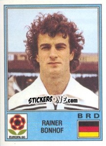 Sticker Rainer Bonhof - UEFA Euro Italy 1980 n. 42 - Panini