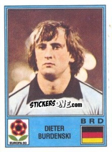 Sticker Dieter Burdenski - UEFA Euro Italy 1980 n. 48 - Panini