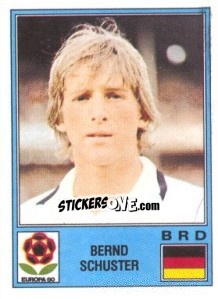 Sticker Bernd Schuster - UEFA Euro Italy 1980 n. 52 - Panini