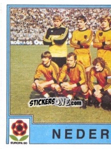 Sticker NEDERLAND Team 1 - UEFA Euro Italy 1980 - Panini