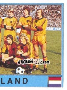 Figurina NEDERLAND Team 2 - UEFA Euro Italy 1980 - Panini