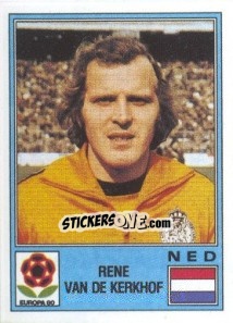 Cromo Rene Van De Kerkhof - UEFA Euro Italy 1980 - Panini